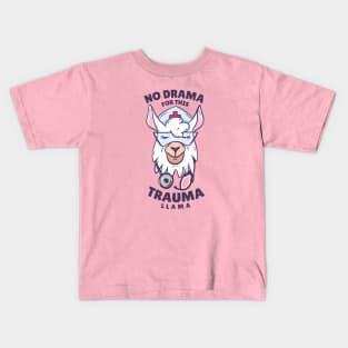 NO DRAMA NURSE LLAMA Kids T-Shirt